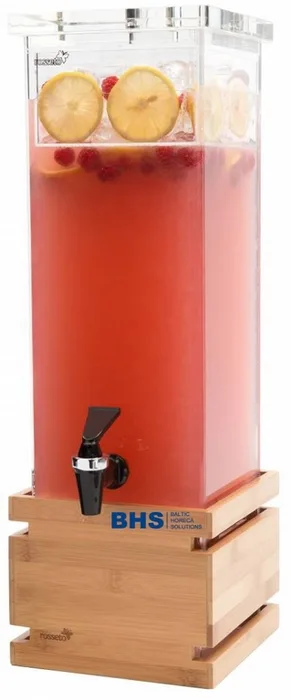 Dzērienu dispensers 7.5 L ar bambusa paliktni