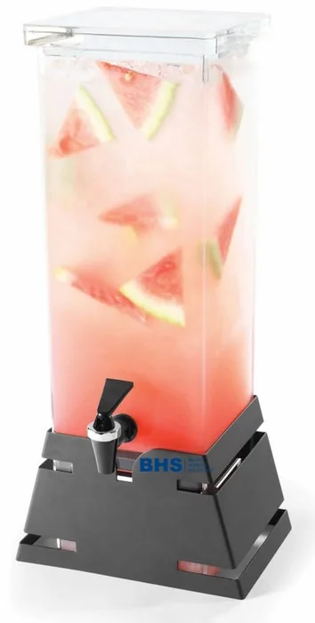 Dzērienu dispensers 7.5 L ar melnu matētu paliktni